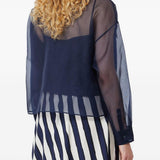 Blusa Colomba con tasche in blu Maxmara weekend - donna 