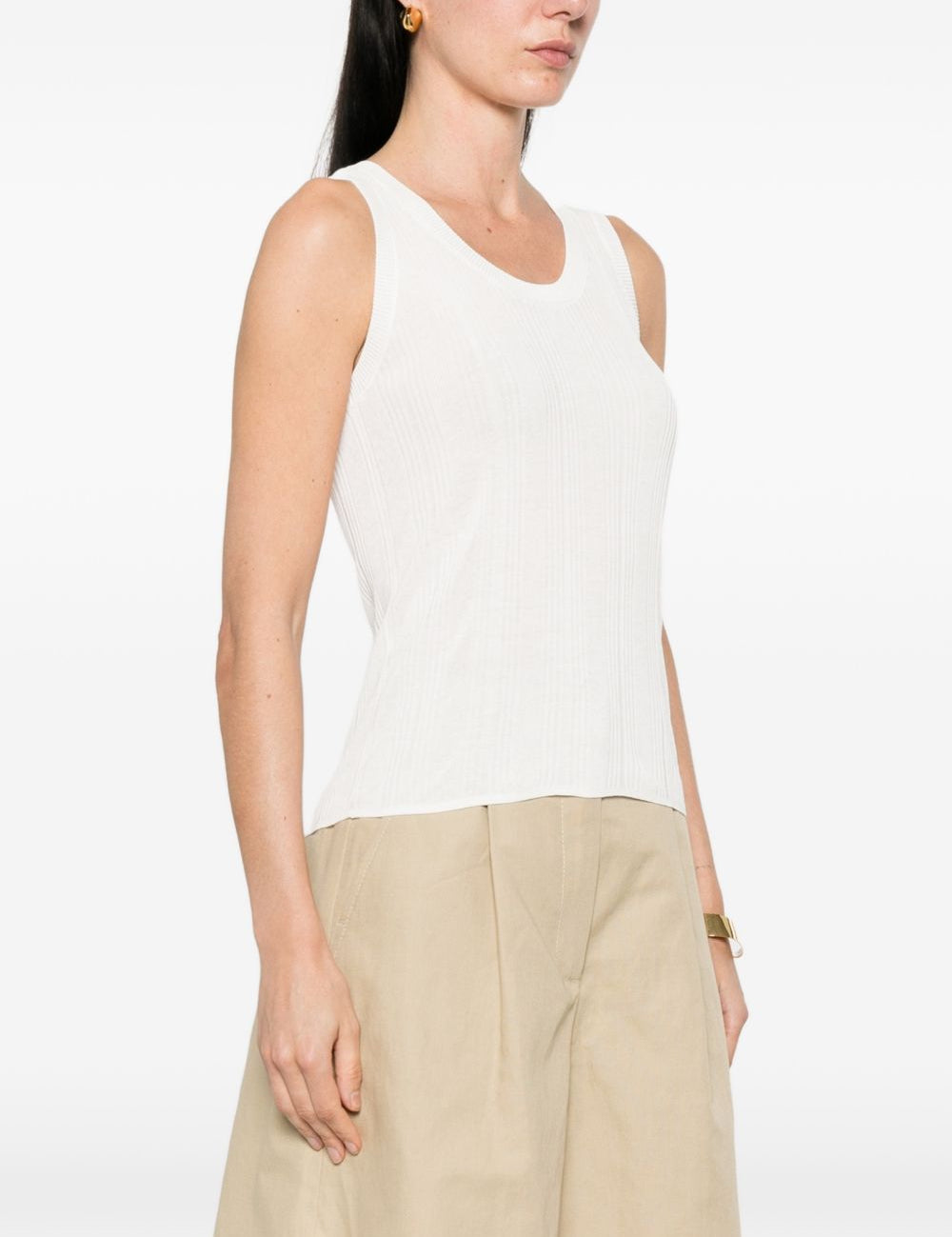 Top senza maniche in bianco Maxmara weekend - donna 