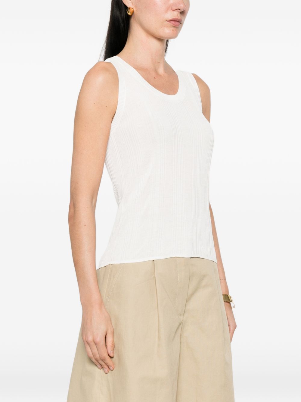 Top senza maniche in bianco Maxmara weekend - donna 