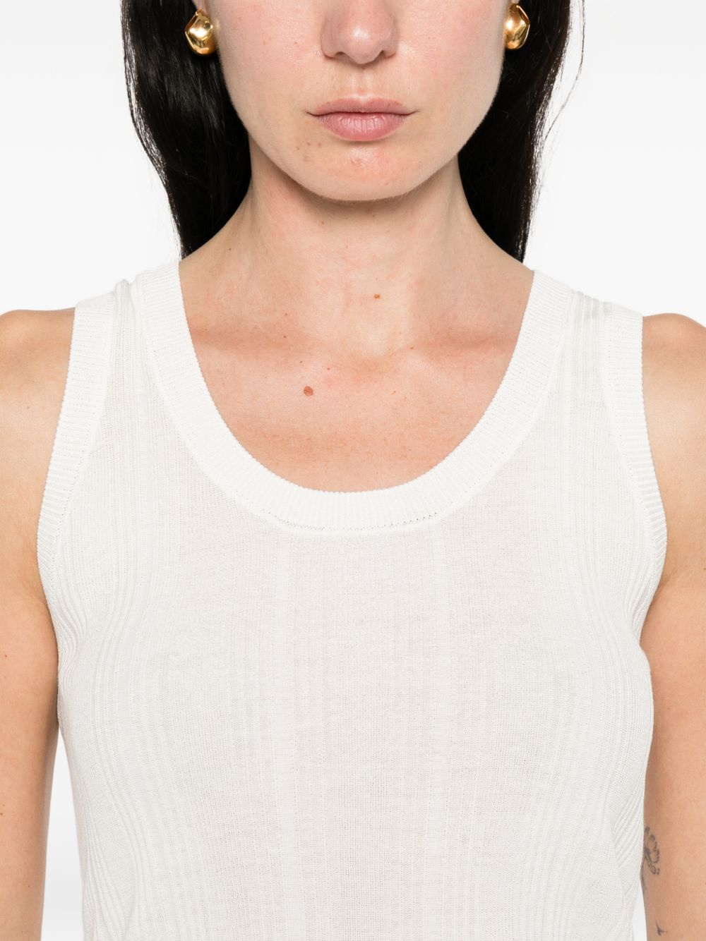 Top senza maniche in bianco Maxmara weekend - donna 