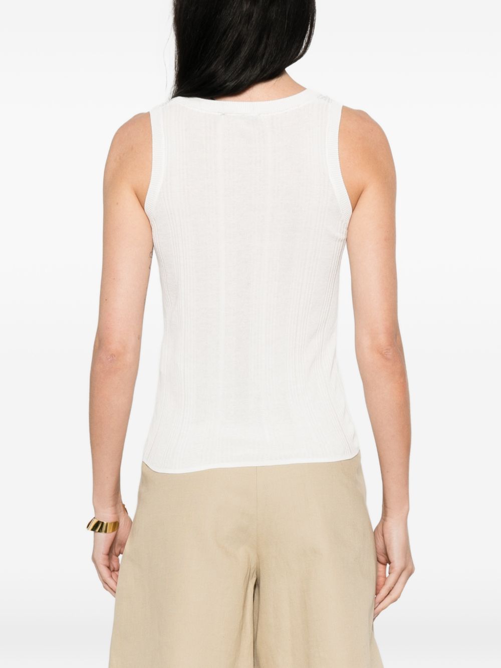 Top senza maniche in bianco Maxmara weekend - donna 