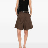 Top a coste con scollo rotondo in nero Maxmara weekend - donna 