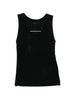 Ribbed crew neck top in black Maxmara weekend - women