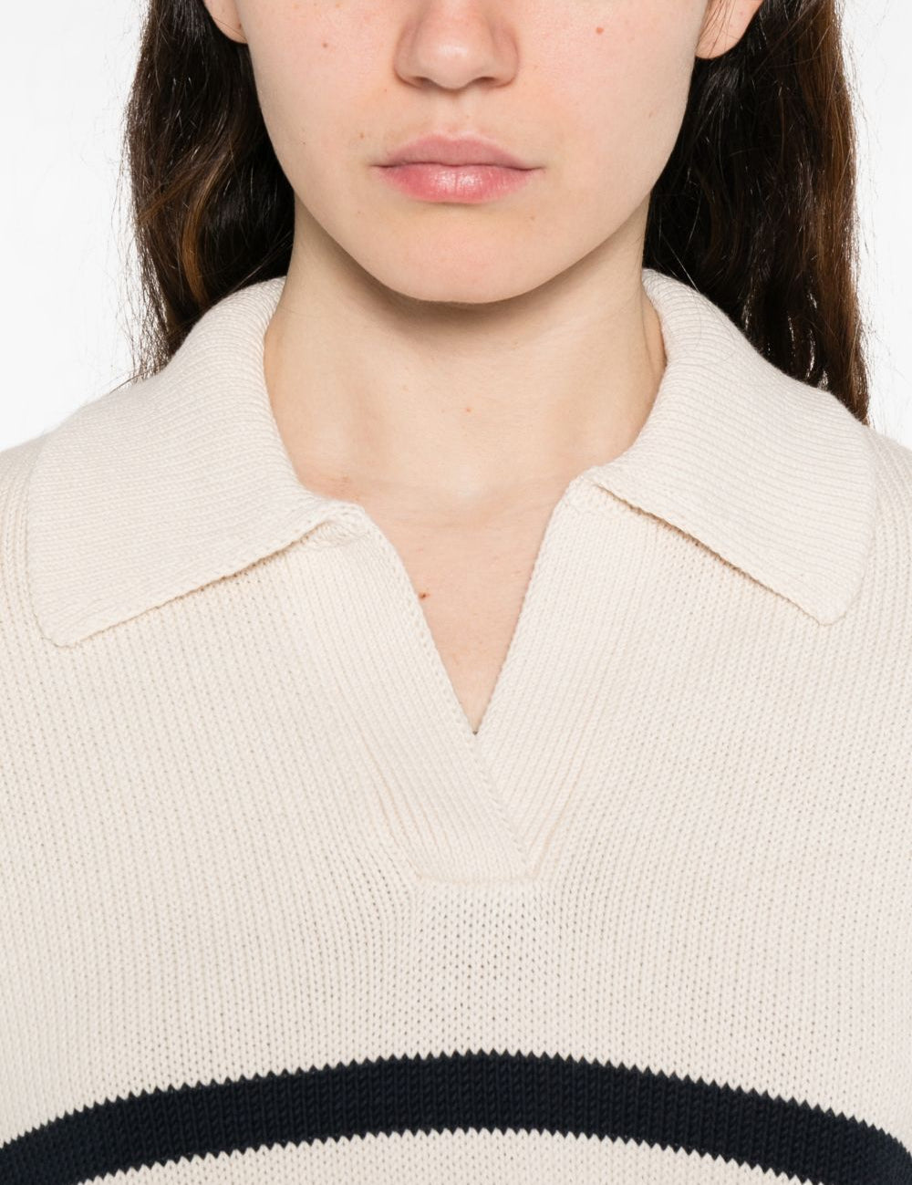 Maglione a righe a maniche lunghe in beige Maxmara weekend - donna 