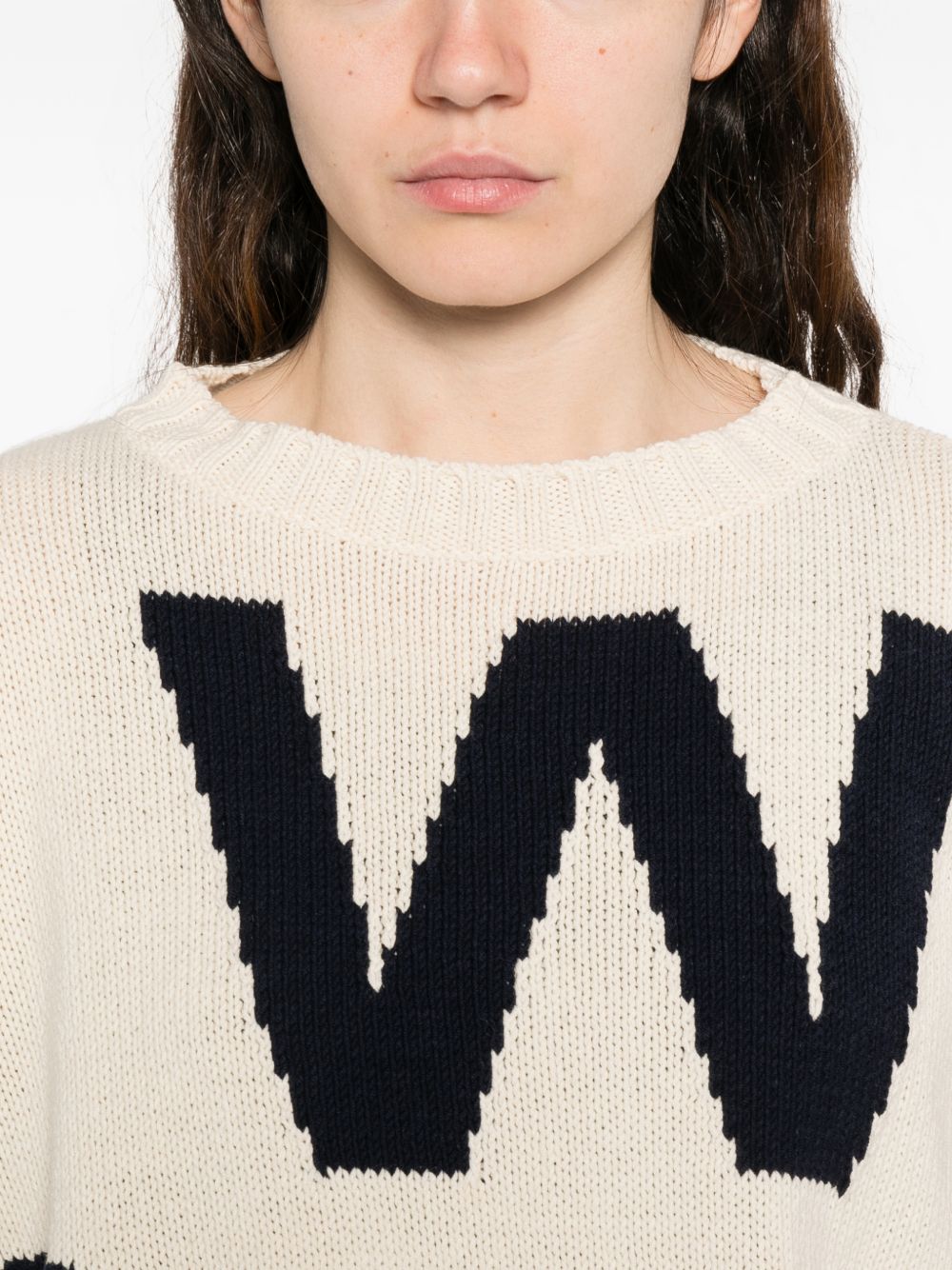Maglione girocollo a maniche lunghe  in beige Maxmara weekend - donna 