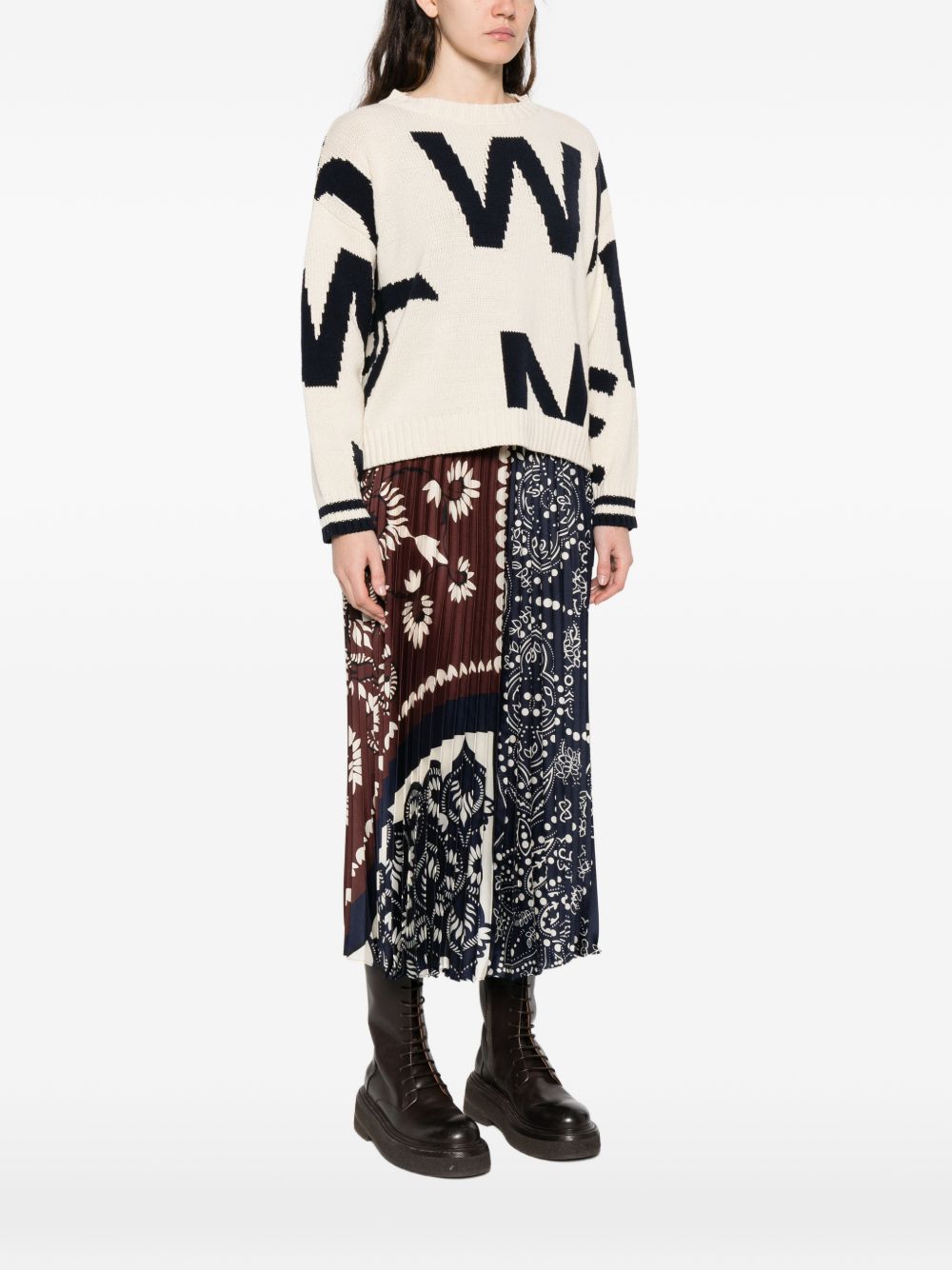Maglione girocollo a maniche lunghe  in beige Maxmara weekend - donna 