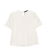 Top a pannelli con ricami floreali in bianco Maxmara weekend - donna 