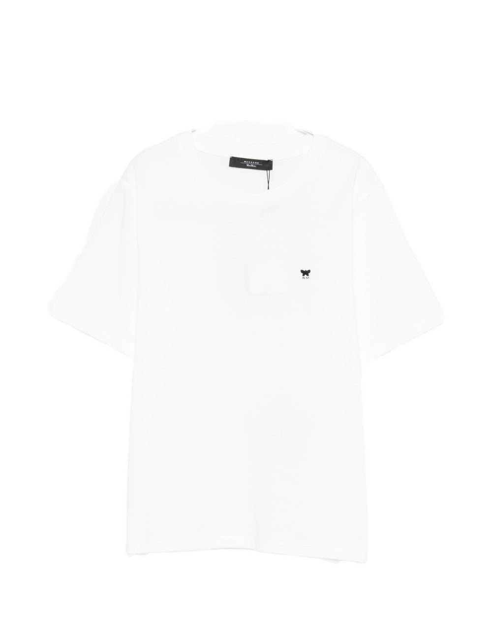 T-shirt con logo in bianco Maxmara weekend - donna 