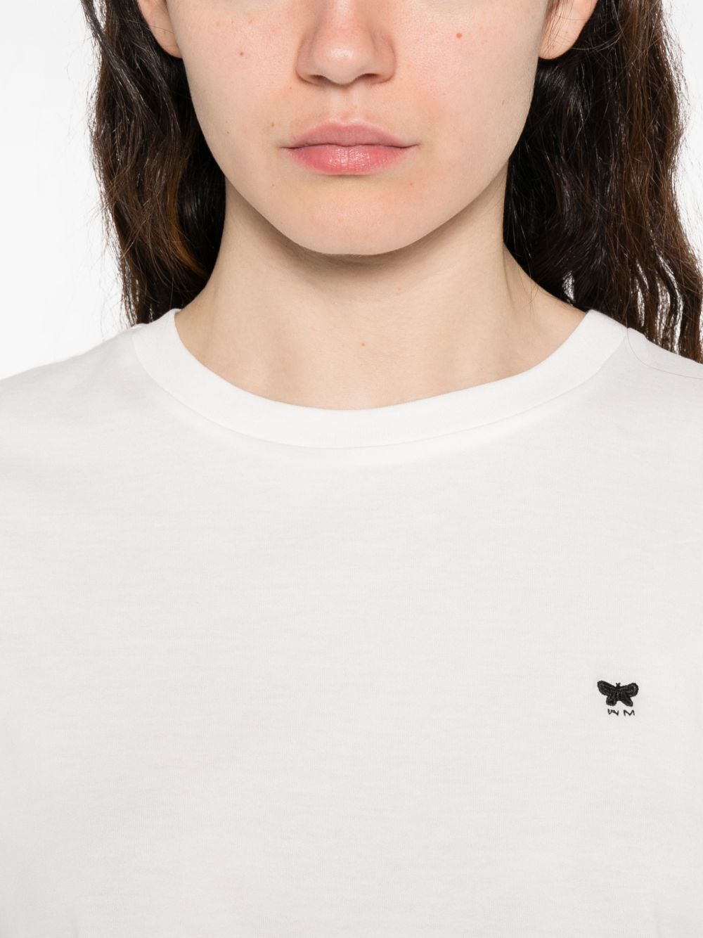 T-shirt con logo in bianco Maxmara weekend - donna 