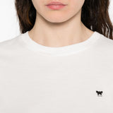 T-shirt con logo in bianco Maxmara weekend - donna 