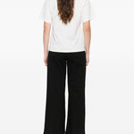 T-shirt con logo in bianco Maxmara weekend - donna 