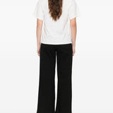 T-shirt con logo in bianco Maxmara weekend - donna 