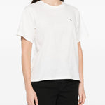 T-shirt con logo in bianco Maxmara weekend - donna 