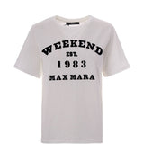 T-shirt grafica in bianco Maxmara weekend - donna 