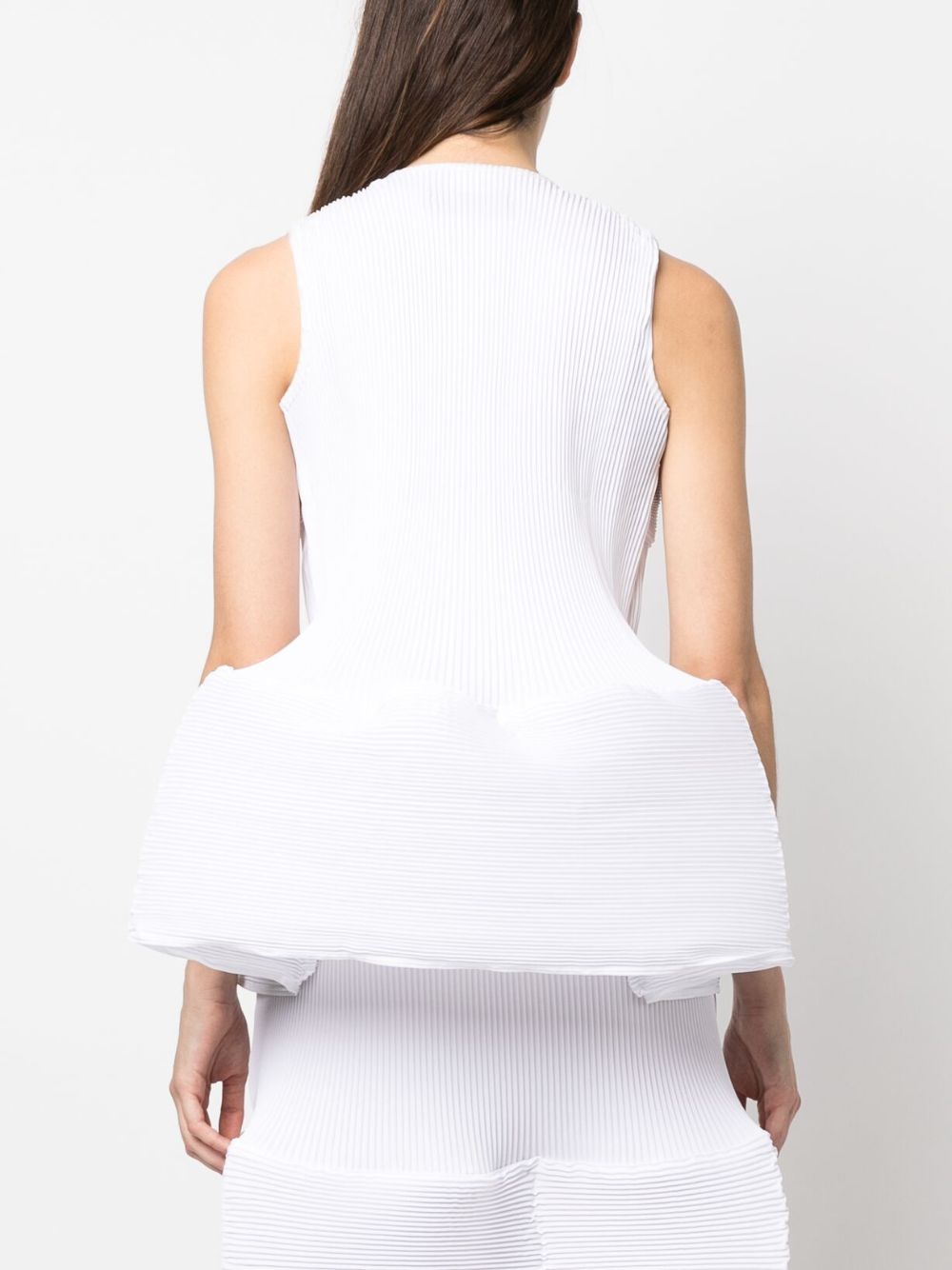 Top smiley con peplum in bianco Melitta baumeister - donna 
