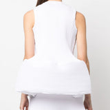 Top smiley con peplum in bianco Melitta baumeister - donna 