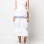 Top smiley con peplum in bianco Melitta baumeister - donna 