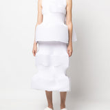 Top smiley con peplum in bianco Melitta baumeister - donna 