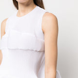 Top smiley con peplum in bianco Melitta baumeister - donna 