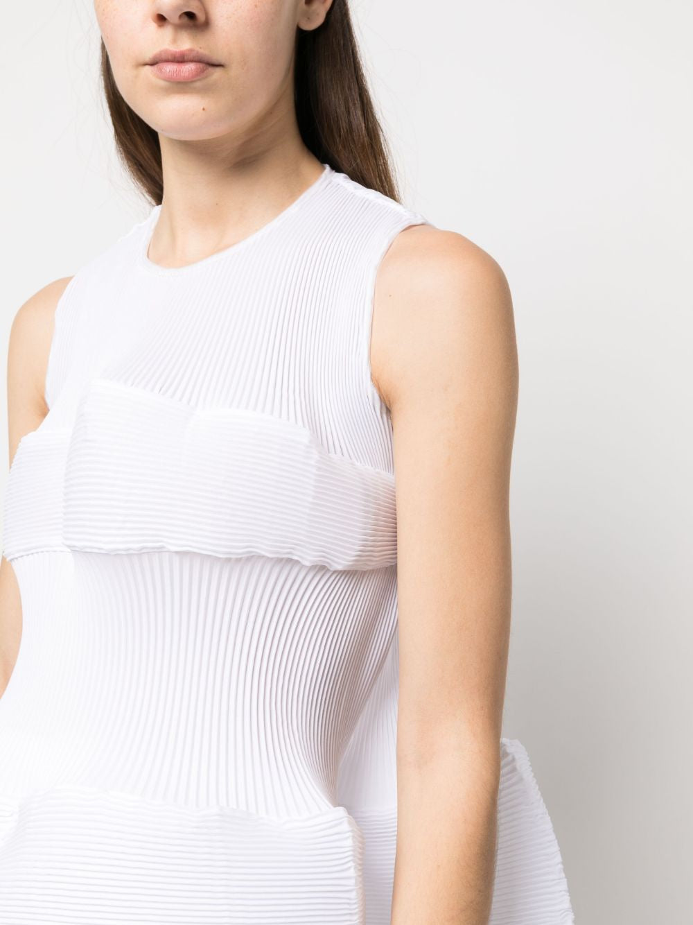 Top smiley con peplum in bianco Melitta baumeister - donna 