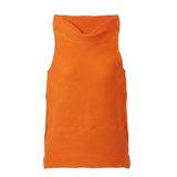 Top a collo alto senza maniche in arancione Melitta Baumeister - donna 