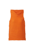 Melitta Baumeister Orange Sleeveless Turtleneck Top - Women