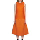 Top a collo alto senza maniche in arancione Melitta Baumeister - donna 