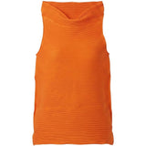 Top a collo alto senza maniche in arancione Melitta Baumeister - donna 