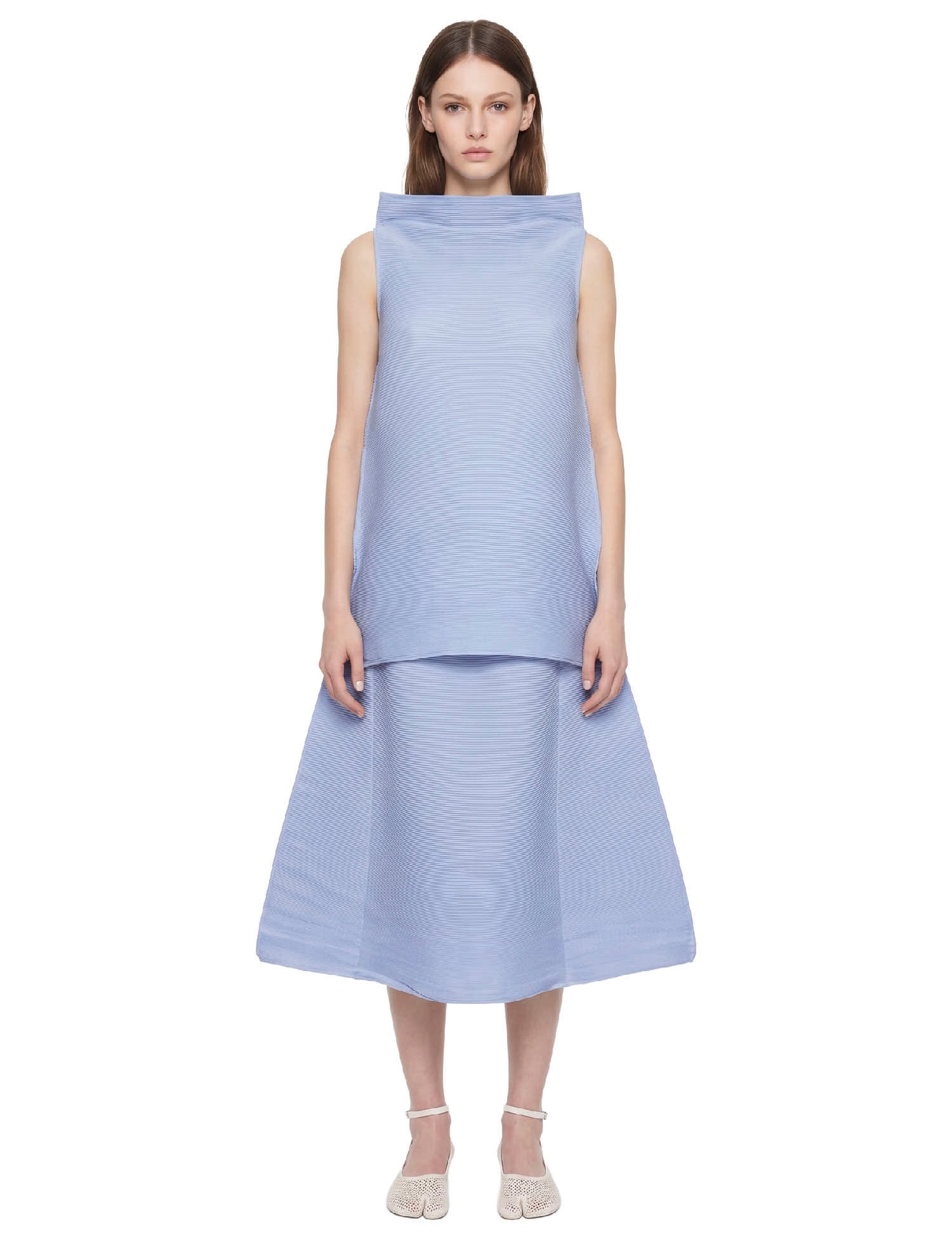 Top a collo alto in celeste Melitta Baumeister - donna 