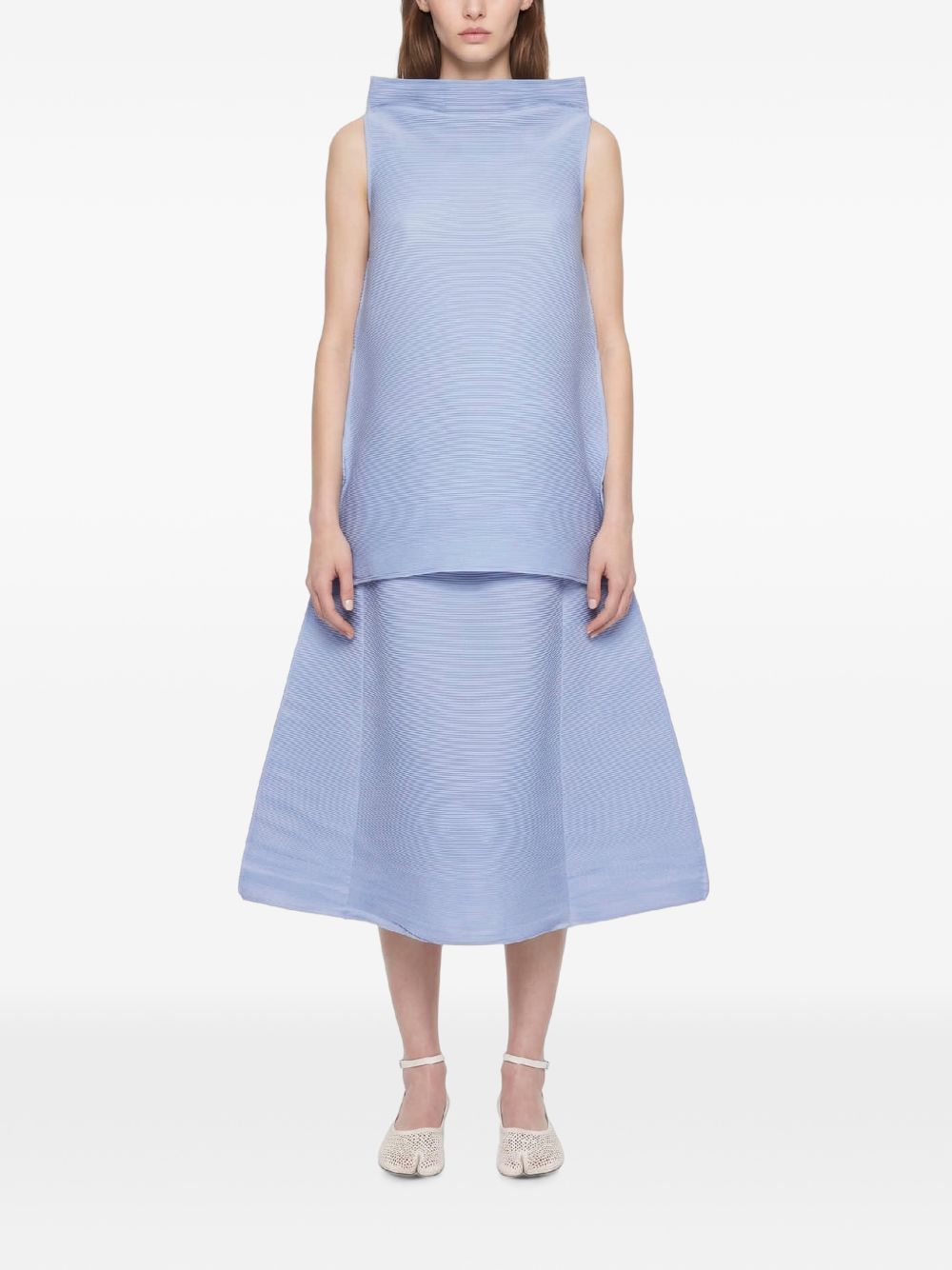 Top a collo alto in celeste Melitta Baumeister - donna 
