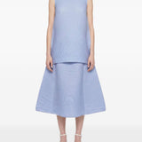 Top a collo alto in celeste Melitta Baumeister - donna 