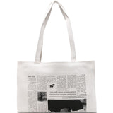 Borsa a spalla  New York Times in bianco 