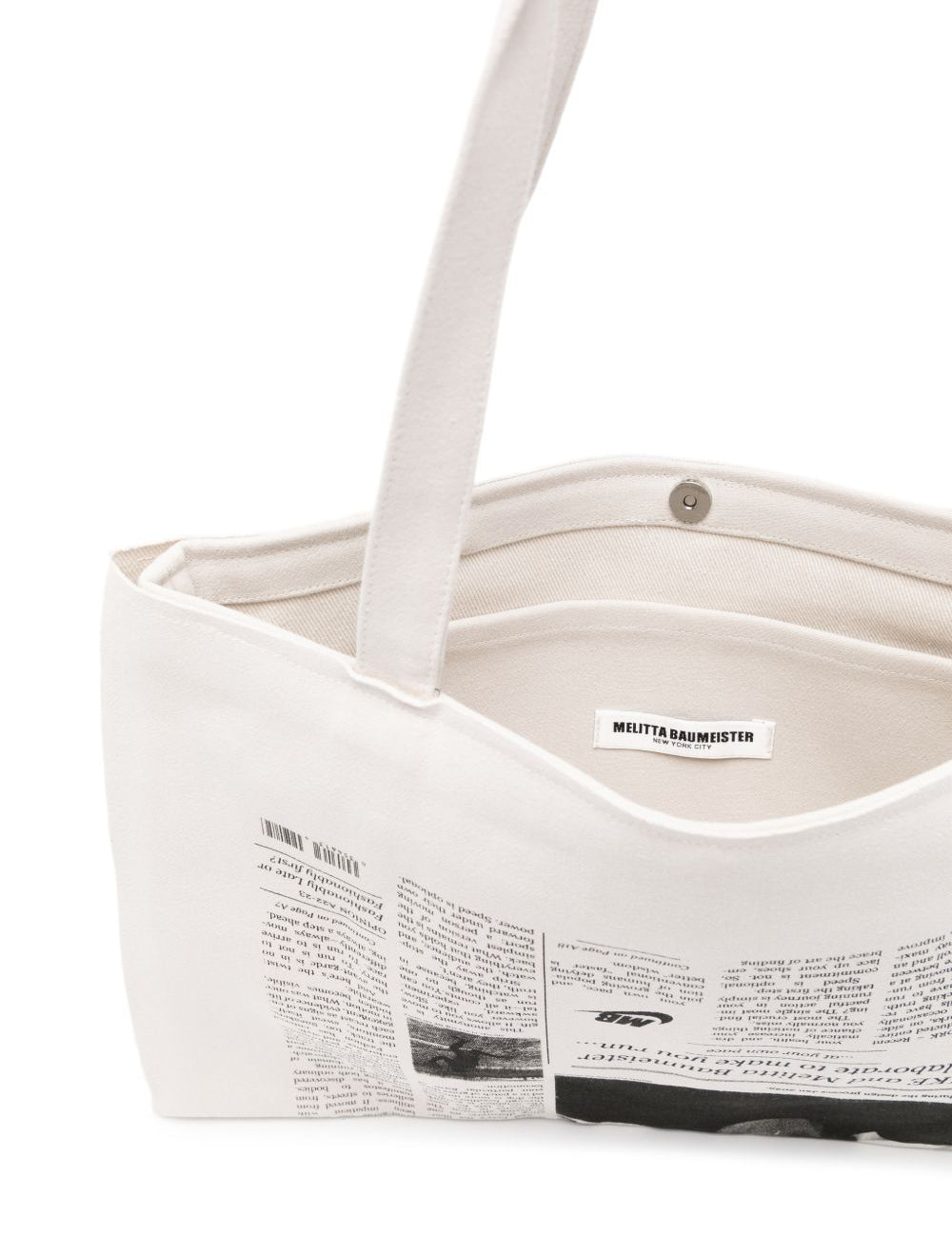 Borsa a spalla  New York Times in bianco 