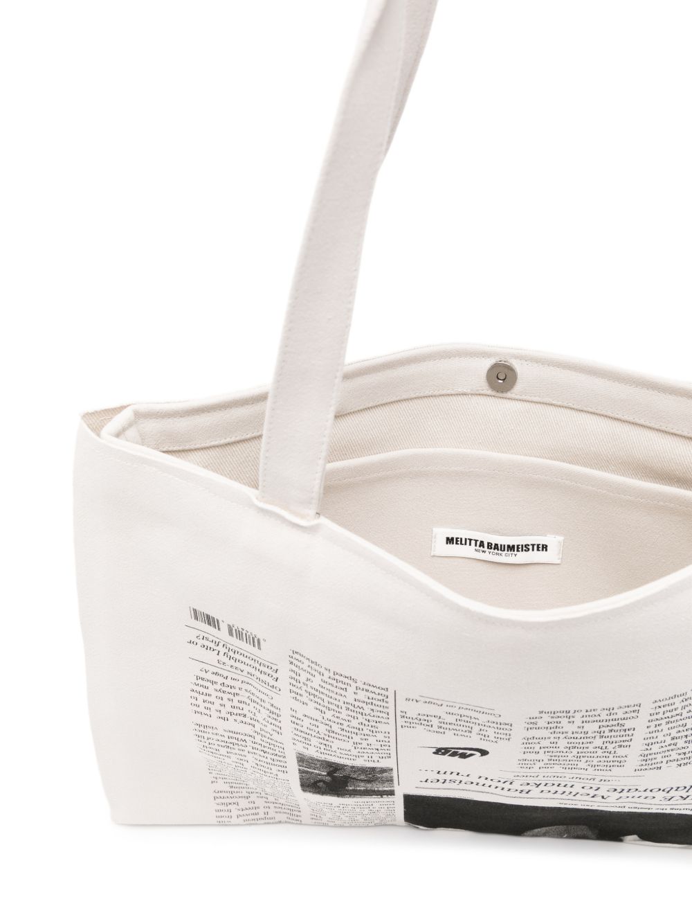 Borsa a spalla  New York Times in bianco 