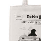 Borsa a spalla  New York Times in bianco 