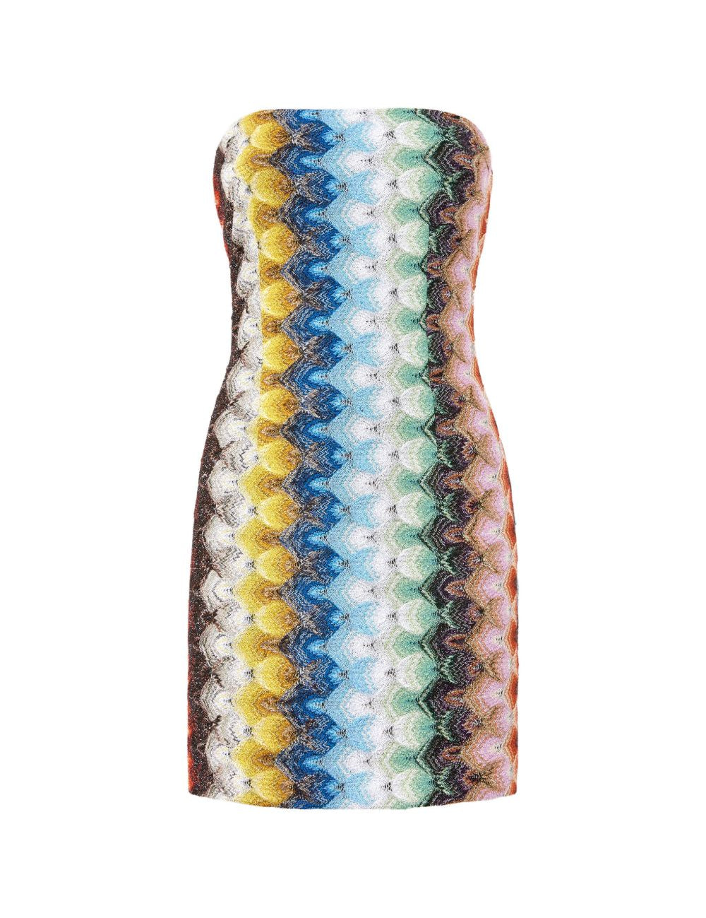 Abito mini senza spalline multicolore Missoni - donna 