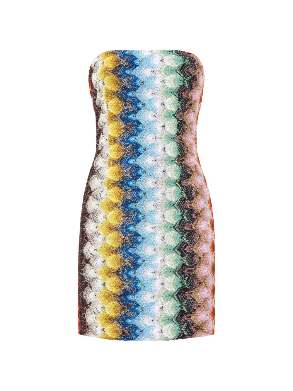 Abito mini senza spalline multicolore Missoni - donna 