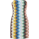Abito mini senza spalline multicolore Missoni - donna 