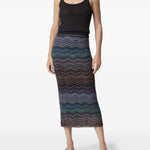 Gonna maxi motivo chevron multicolor Missoni - donna 