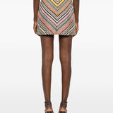 Gonna con motivo chevron multicolor Missoni - donna 