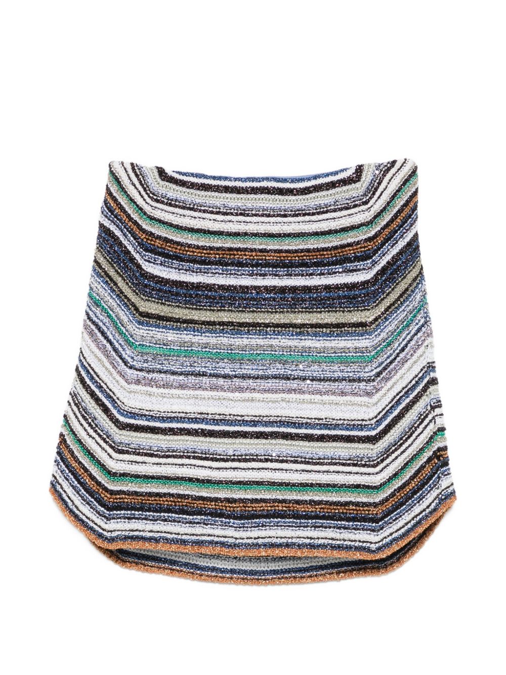 Minigonna a righe multicolore Missoni - donna 
