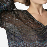 Blusa con motivo chevron multicolor Missoni - donna 
