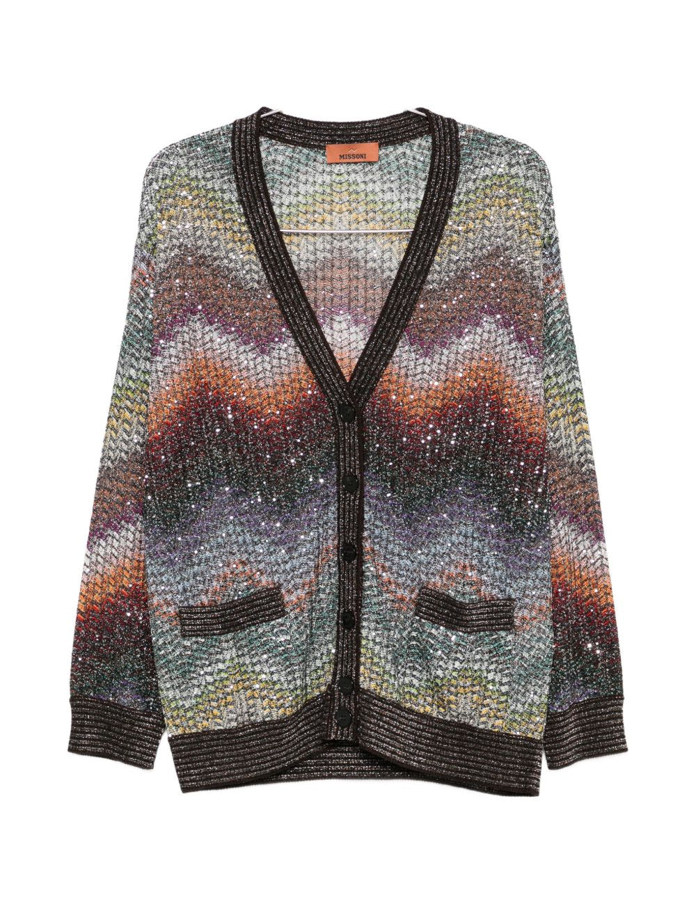 CARDIGAN MAXI CHEVRON-PATTERN MULTICOLOR MISSONI - DONNA 