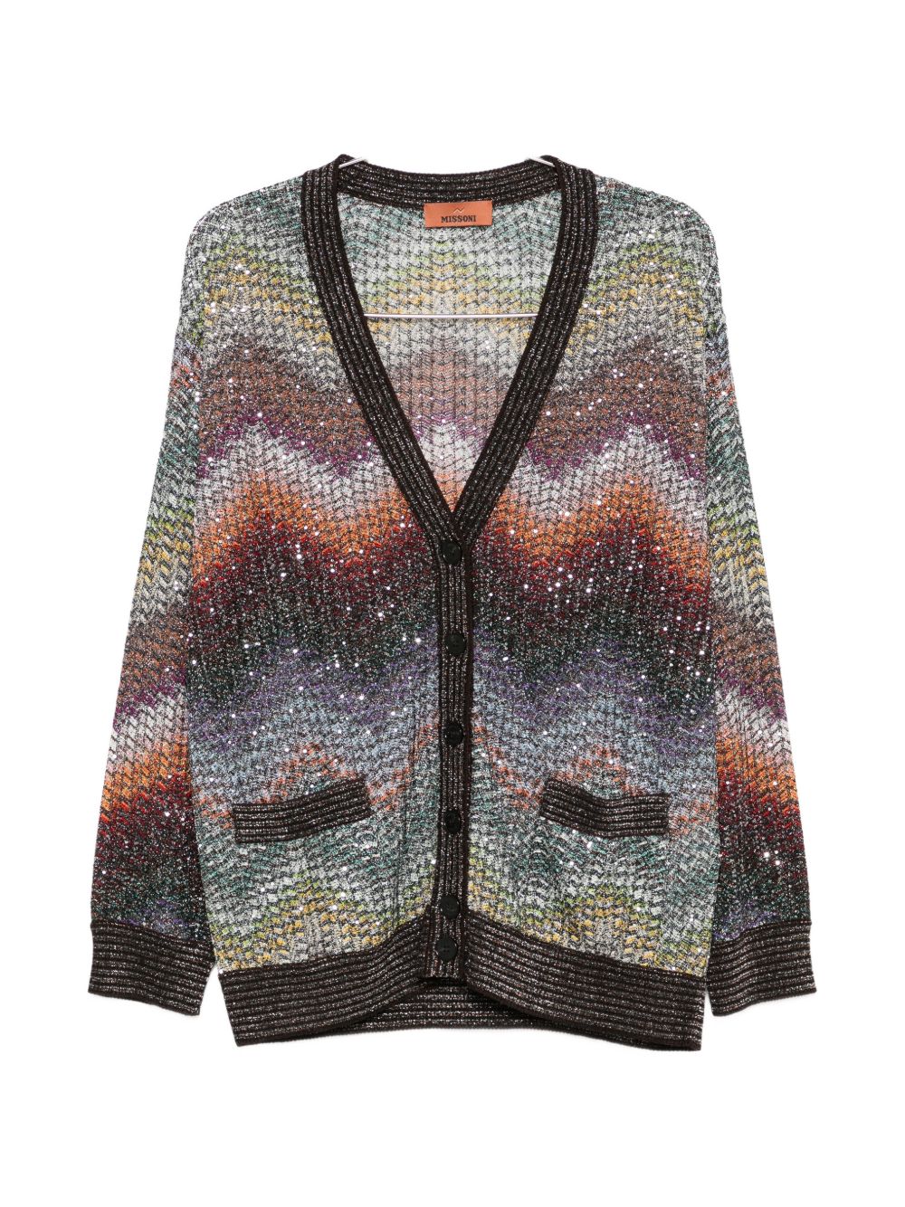 CARDIGAN MAXI CHEVRON-PATTERN MULTICOLOR MISSONI - DONNA 