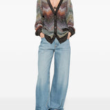 CARDIGAN MAXI CHEVRON-PATTERN MULTICOLOR MISSONI - DONNA 