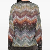 CARDIGAN MAXI CHEVRON-PATTERN MULTICOLOR MISSONI - DONNA 