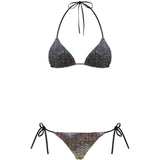 Bikini con nodo in nero Missoni - donna 