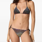 Bikini con nodo in nero Missoni - donna 