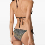 Bikini con nodo in nero Missoni - donna 