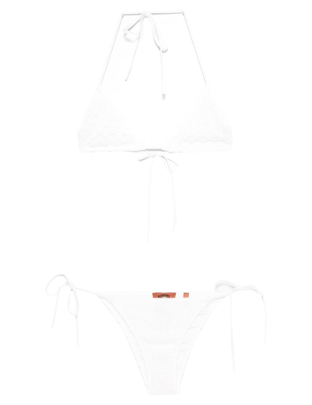 Bikini a triangolo in bianco Missoni - donna 